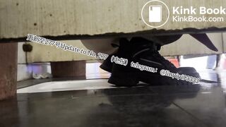 Beautiful girl poops in the toilet 45