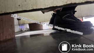 Beautiful girl poops in the toilet 45