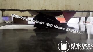 Beautiful girl poops in the toilet 45