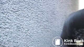 She was pissing and he was looking at her because he wanted her wet cunt.