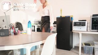 DIRTY MILF SECRETARY EP.3 - MILF gets fucked, pissed in her mouth and inside her ass by her boss