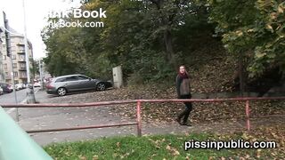 Stingy barbies don't pay for WC and rather risk peeing in city center