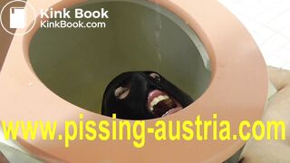 japanese mistress pee on toilet slave