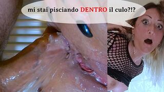 Italian ANAL with mature ITALIAN MILF: "PISS IN MY ASS!" - "OK! Ma first I'll break your hole!"