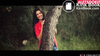 DOEPROJECTS - Hot Brunette Alexa Tomas Masturbates And Sucks Cock In The Forest - LETSDOEIT