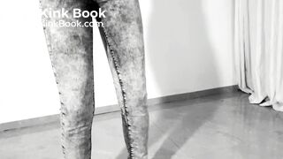 Kinktober day 17 - WET PANTS KINK: Tied up Holding her pee inside until she CAN'T ANYMORE