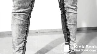 Kinktober day 17 - WET PANTS KINK: Tied up Holding her pee inside until she CAN'T ANYMORE