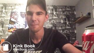 Guy pooping in his cap