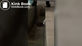 Beautiful girl poops in the toilet 50