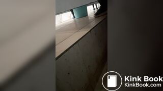 Beautiful girl poops in the toilet 50