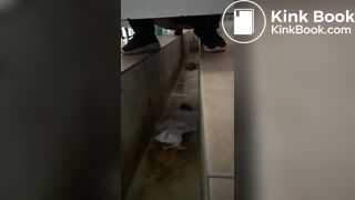 Beautiful girl poops in the toilet 50