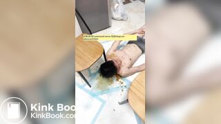 Beautiful girl poops in the toilet 51