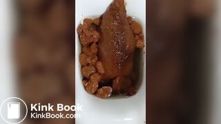 Girl pooping on toilet - video 338