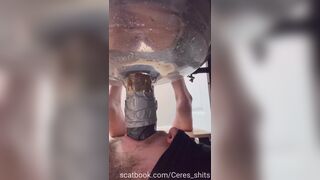 She shit right down his throat