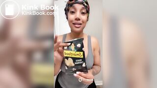 Ebony shits in chip bag