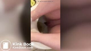 Cute girl selfie poop 2