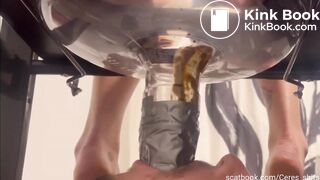 Mistress use funnel and destroy slave throat