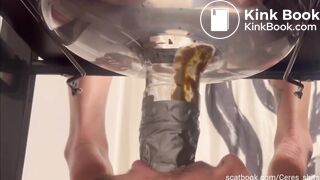 Mistress use funnel and destroy slave throat