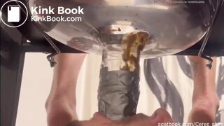 Mistress use funnel and destroy slave throat