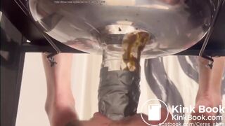 Mistress use funnel and destroy slave throat