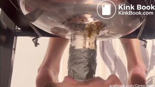 Mistress use funnel and destroy slave throat