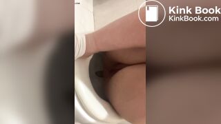 Cute girl selfie poop