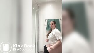 Fat teen piss and shit