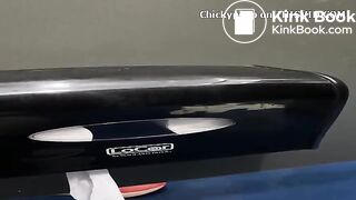 Runner girl almost didn't make it in public toilet