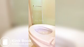 Asian girl poops and moans