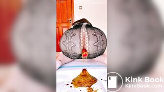 Urgent buttplug diarrhea