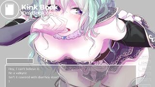 Anime Woman knight shit her pant in public crowd