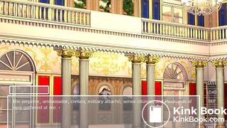 Anime Woman knight shit her pant in public crowd