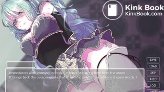 Anime Woman knight shit her pant in public crowd