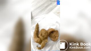 Hot babe cant hold the shit