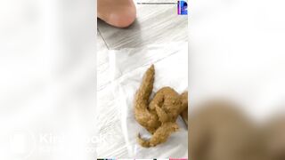 Hot babe cant hold the shit