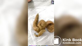 Hot babe cant hold the shit