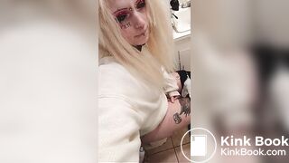 Emo Girl Diarrhea on Toilet Several Times