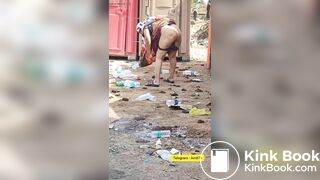 INDIAN BBW TAKES HUGE SHIT OPENLY IN PUBLIC TOILET AREA