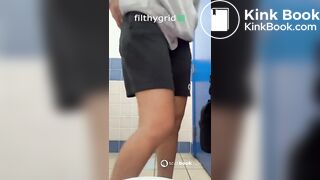 On toilet - video 19