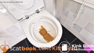 Farty diarrhea in toilet!