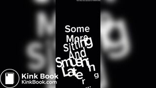 Sexy Hot Black Girl Pointy Striped Blue Panty Poop