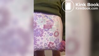 Diaper Girl messes diaper