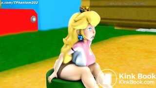 Peach Bombs a Warp Pipe