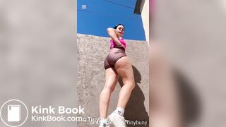 she shits in her brown shorts