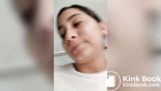Taking A Big Shit on the Toilet