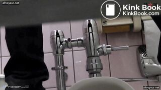 A cute woman tries her best to get out the poop