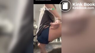 Blonde panty poop - 4