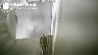 Sexy lady pooping in the toilet