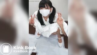 Cute Japanese enema - video 2