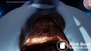 Rainbow Dash shitting in a pumpkin